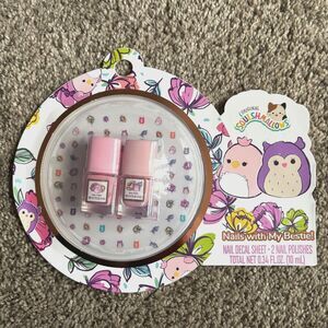 Original Squishmallows Nails With My Bestie Decal Sheet/2Polishes 0.34 Fl. OZ.